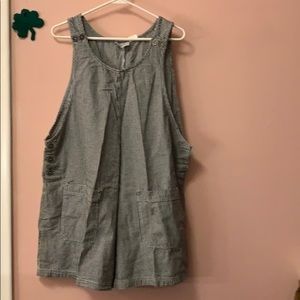 ✅ PLUS SIZE!! Basic Editions Plus! Checked Romper! 1X